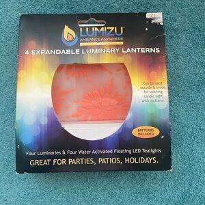 Expandable Luminary Lanterns - Orange